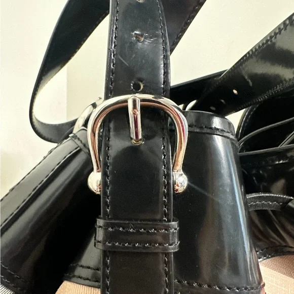 🍒Burberry Nova Check bag in coated canvas and black leather insert. - Picture 4 of 8